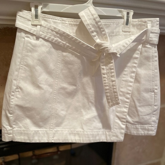 NWOT Veronica Beard Agee Cotton Belted Wrap Skirt Skort 12 - Picture 2 of 14